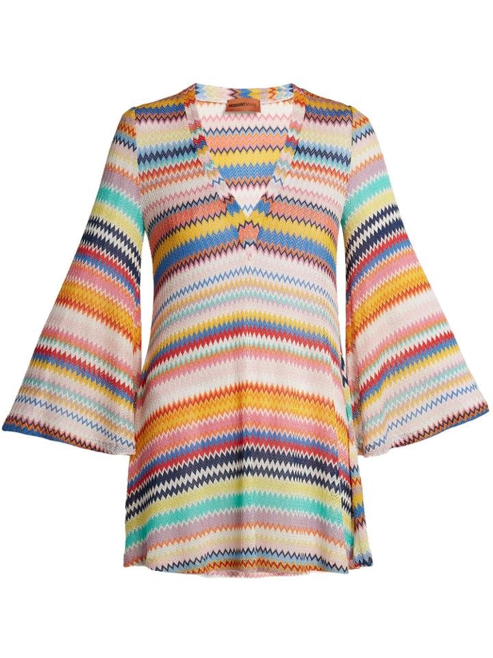 Missoni Mare Zigzag Stretch-knit Kaftan