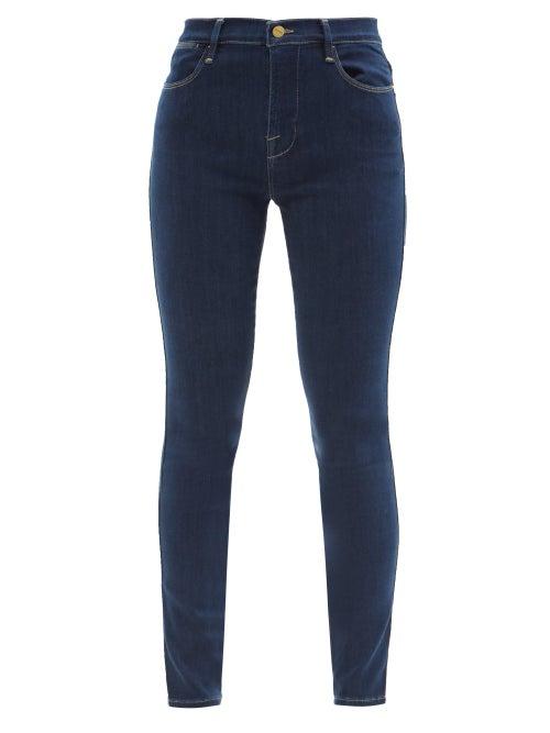 Frame - Le High Skinny Cropped Jeans - Womens - Dark Denim