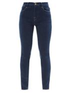 Frame - Le High Skinny Cropped Jeans - Womens - Dark Denim