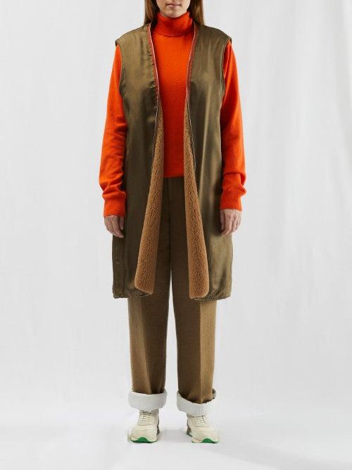The Row - Beyzita Reversible Faux-fur Gilet - Womens - Camel