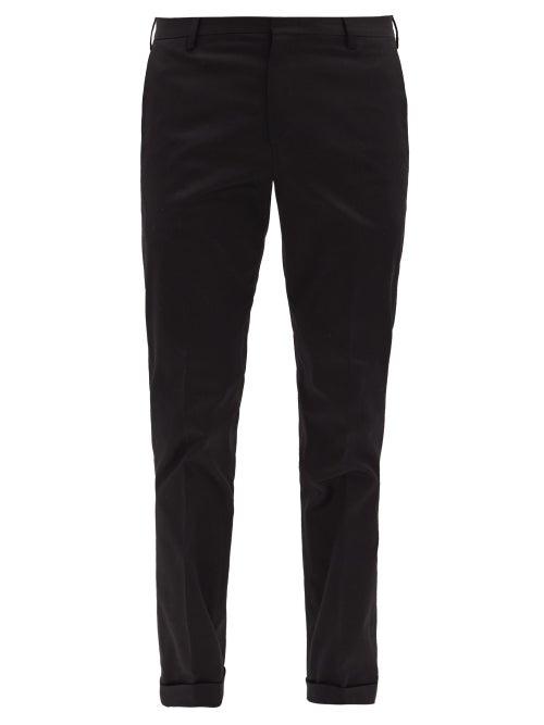 Matchesfashion.com Paul Smith - Cotton-blend Twill Slim Chino Trousers - Mens - Black