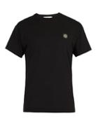 Matchesfashion.com Stone Island - Logo Patch Cotton T Shirt - Mens - Black