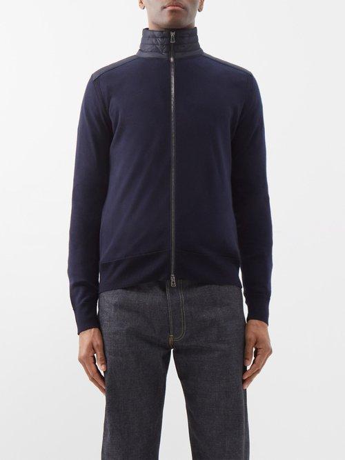 Belstaff - Kelby Zip-up Wool Cardigan - Mens - Navy