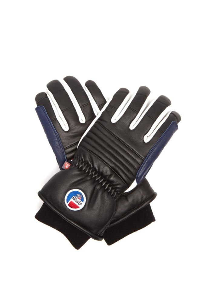 Fusalp Askel Ribbed Leather Ski Gloves