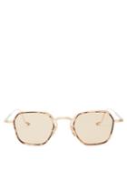 Matchesfashion.com Jacques Marie Mage - Wyatt Metal And Acetate Sunglasses - Mens - Rose Gold