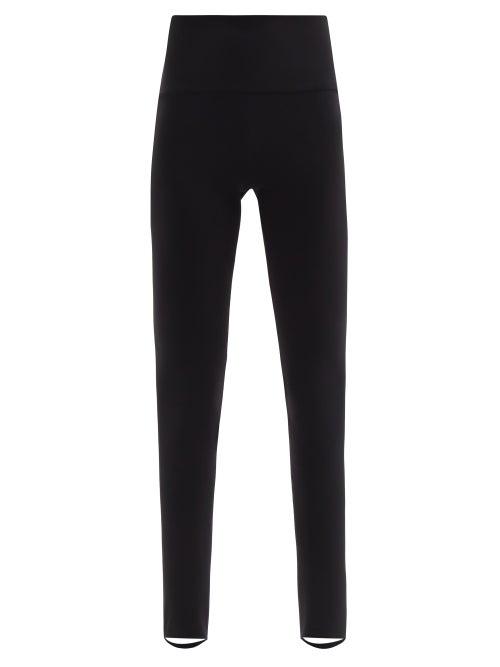 Matchesfashion.com Norma Kamali - High-rise Stirrup Leggings - Womens - Black