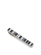 Matchesfashion.com Paul Smith - Stripe Mother Of Pearl Tie Pin - Mens - Silver