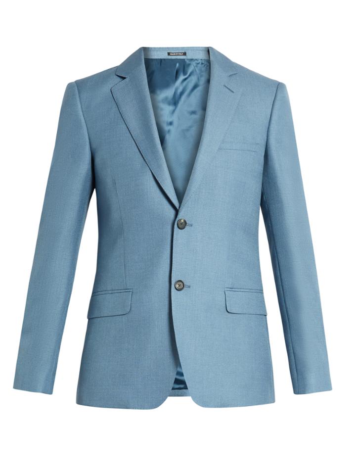 Alexander Mcqueen Single-breasted Mohair And Silk-blend Blazer