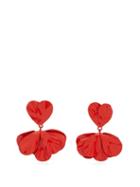 Matchesfashion.com Wai Wai - X Betina De Luca Flower Clip On Earrings - Womens - Red