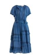 Sea Adaline Ruffle-cap Sleeved Midi Dress