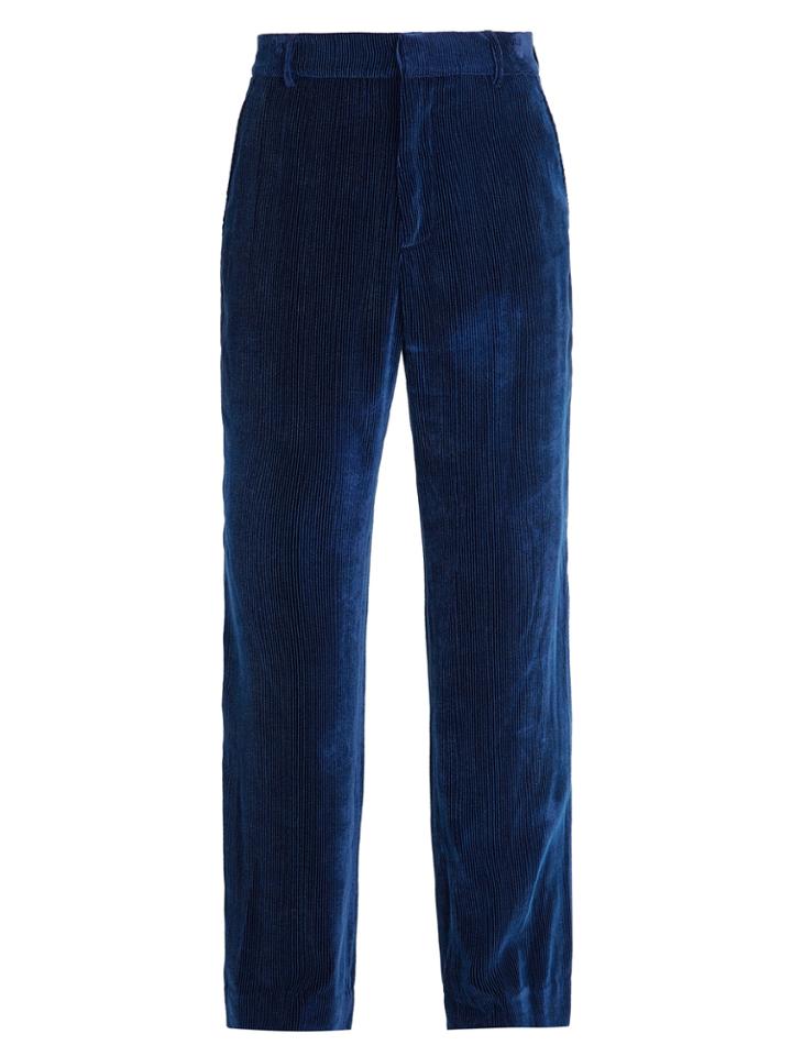 Sies Marjan Straight-leg Velvet-corduroy Trousers