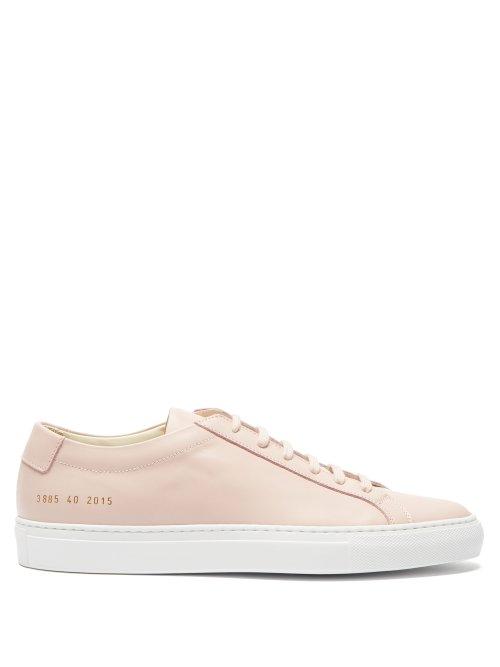 Matchesfashion.com Common Projects - Original Achilles Low Top Leather Trainers - Womens - Light Pink