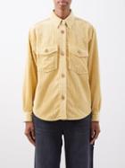 Isabel Marant - Madiana Flap-pocket Corduroy Shirt - Womens - Yellow