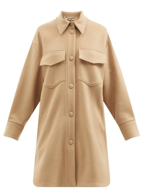 Ladies Rtw Stella Mccartney - Kerry Patch-pocket Wool Jacket - Womens - Camel