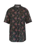Matchesfashion.com Stella Mccartney - Bird Print Cotton Blend Shirt - Mens - Black Multi