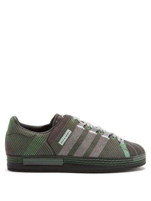 Matchesfashion.com Adidas X Craig Green - Superstar Embroidered Faux-suede Trainers - Mens - Black