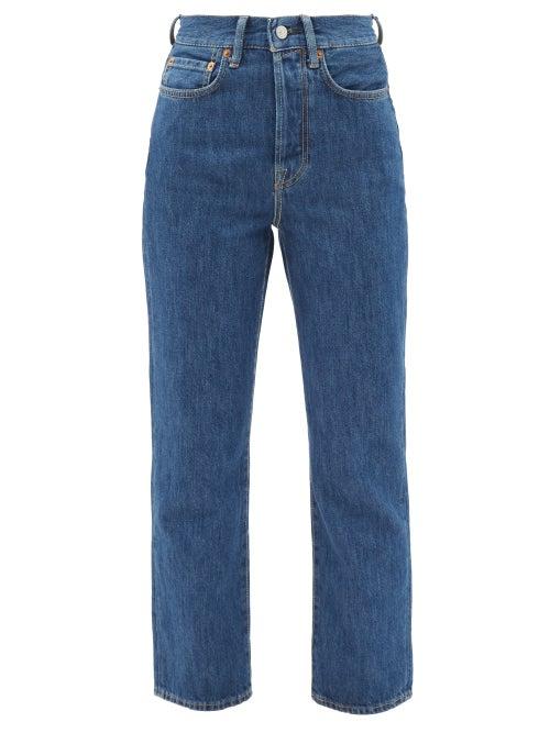 Acne Studios - Mece High-rise Cropped Straight-leg Jeans - Womens - Denim