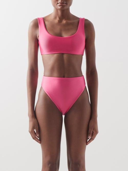 Jade Swim - Scoop-neck Bikini Top - Womens - Pink