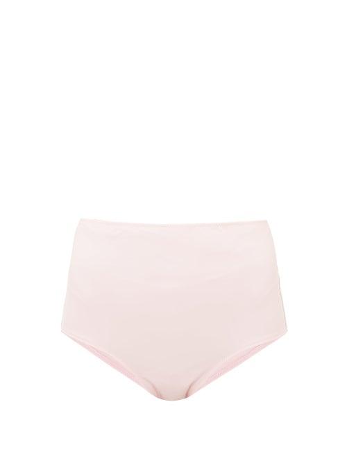 Matchesfashion.com Araks - Mallory High Rise Bikini Briefs - Womens - Light Pink