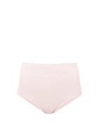 Matchesfashion.com Araks - Mallory High Rise Bikini Briefs - Womens - Light Pink