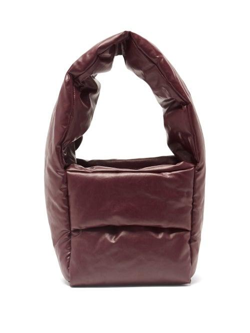 Matchesfashion.com Kassl Editions - Monk Small Coated-canvas Bag - Womens - Burgundy