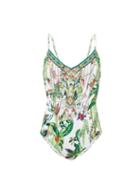 Matchesfashion.com Camilla - Daintree Darling Jungle-print Swimsuit - Womens - White Print