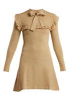 Joostricot Ruffle-trimmed Stretch-knit Dress