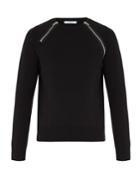 Givenchy Front-zip Cotton-blend Sweatshirt