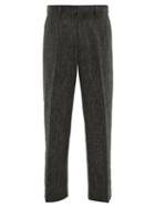 Matchesfashion.com Sasquatchfabrix - Straight-leg Linen-blend Trousers - Mens - Grey