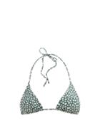 Matteau - The String Recycled-fibre Triangle Bikini Top - Womens - Green Floral