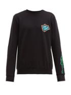 Matchesfashion.com Paul Smith - Artist Studio Embroidered Cotton Sweatshirt - Mens - Black