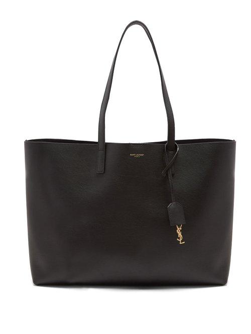 Matchesfashion.com Saint Laurent - East West Medium Leather Tote - Womens - Black