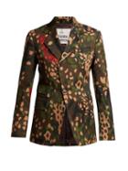 Matchesfashion.com Vivienne Westwood - Camouflage Print Single Breasted Cotton Blazer - Womens - Multi