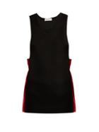 Matchesfashion.com Wales Bonner - Scoop Neck Striped Tank Top - Womens - Black Red