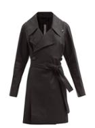 Matchesfashion.com Rick Owens - Performa Leather Trench Coat - Womens - Black