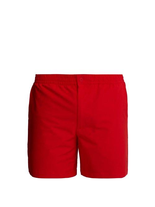 Matchesfashion.com Polo Ralph Lauren - Prepster Fit Logo Embroidered Swim Shorts - Mens - Red Multi
