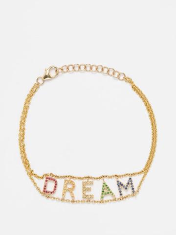 Roxanne First - Dream Sapphire & 14kt Gold Bracelet - Womens - Gold Multi