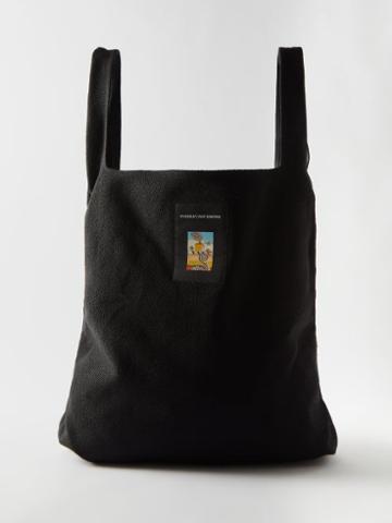 Kvadrat X Raf Simons - Vidar Worsted Wool-blend Tote - Mens - Black