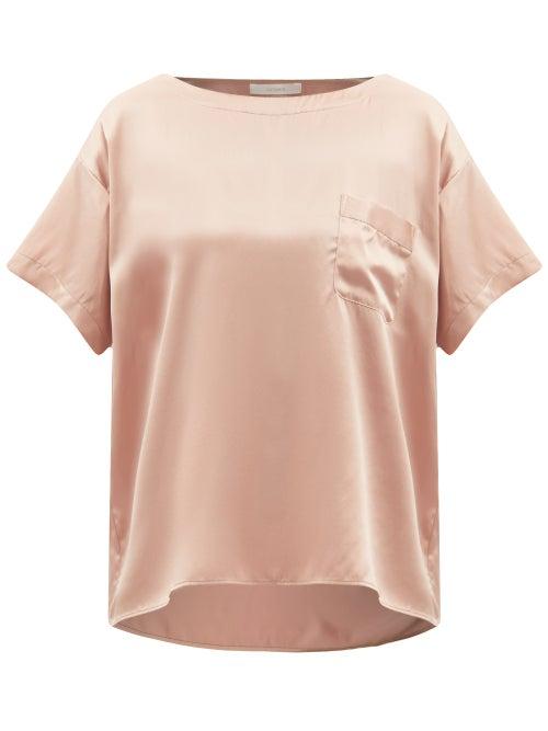 Araks - Winn Silk-satin Pyjama Top - Womens - Nude