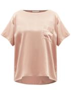 Araks - Winn Silk-satin Pyjama Top - Womens - Nude