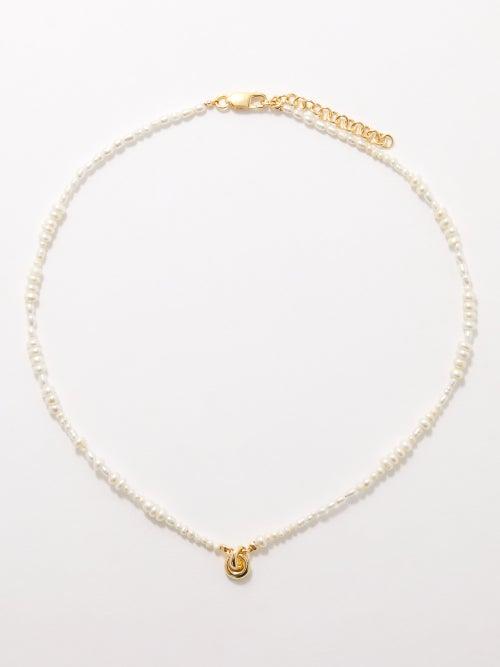 Otiumberg - Link Up Pearl & 14kt Gold-vermeil Necklace - Womens - Pearl