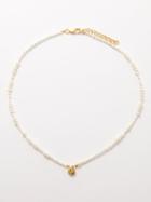 Otiumberg - Link Up Pearl & 14kt Gold-vermeil Necklace - Womens - Pearl