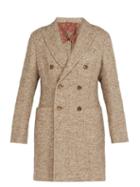 Matchesfashion.com Etro - Double Breasted Tweed Overcoat - Mens - Beige