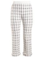 Balmain Mid-rise Checked Trousers