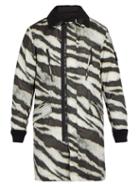 Matchesfashion.com Stone Island - Tiger Print Detachable Fleece Technical Jacket - Mens - Beige