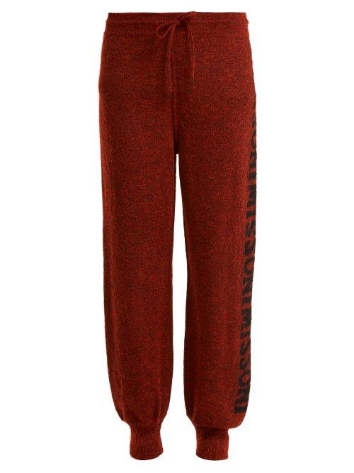 Matchesfashion.com Missoni - Logo Knit Trousers - Womens - Black