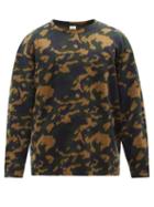 South2 West8 - Camouflage-jacquard Fleece Sweatshirt - Mens - Black Beige