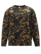 South2 West8 - Camouflage-jacquard Fleece Sweatshirt - Mens - Black Beige