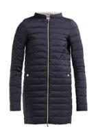Matchesfashion.com Herno - Quilted Down Coat - Womens - Navy Multi