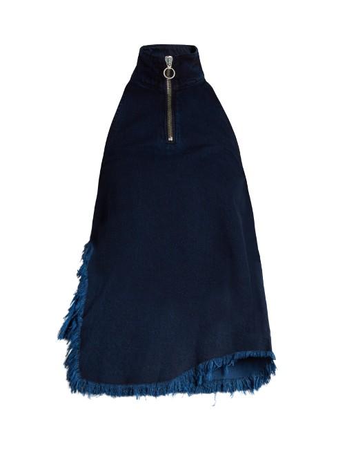 Marques'almeida Frayed-edge Denim Top